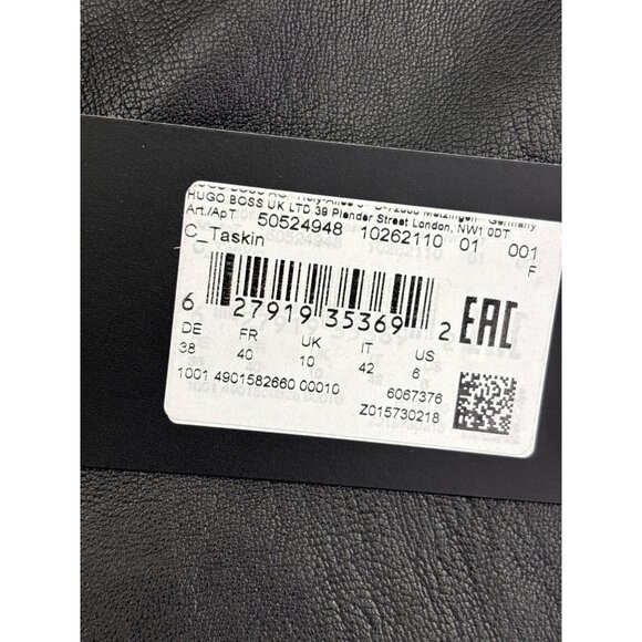 BOSS Hugo Boss Orange Taskin Slim Fit Faux Leather Ankle Pant Black Size 6 NEW - Picture 7 of 9